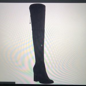 Over the knee black boot